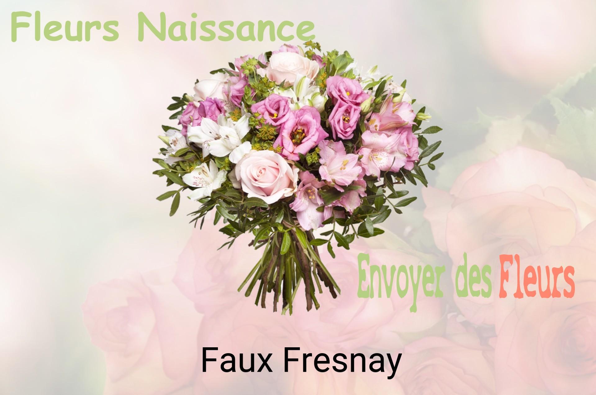 Bouquet de fleurs de naissance livré à Faux-Fresnay